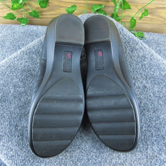 Easy Spirit Women Clog Shoes Black Leather Slip On Size 10 Medium - Picture 7 of 9